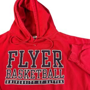 University Of Dayton Flyers Basketball Hoodie TCX Apparel Men’s XXL Red Y2K